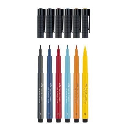 Imagem de Caneta Pitt Artist Faber Castell Manga Shonen 6 Cores