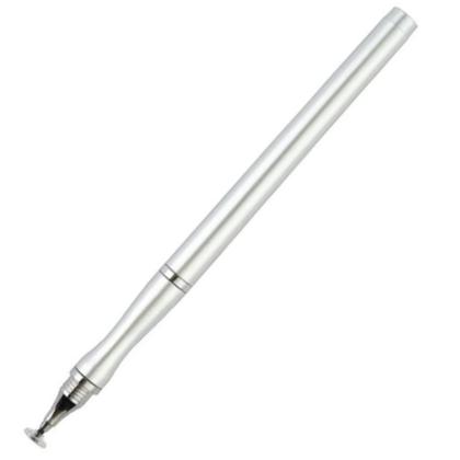 Caneta ponta fina stylus pen telas touch tablet cor prata - thafe