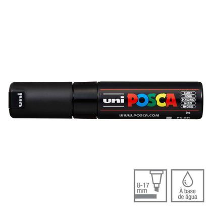 Imagem de Caneta Posca Marcador Uni-Ball PC-8K Preto 24