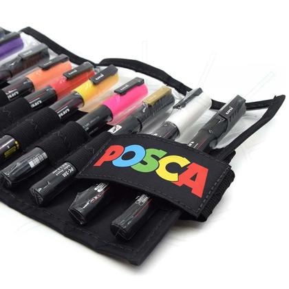 Imagem de Caneta Posca PC - 3M Estojo 12 Cores Rollerset UniBall