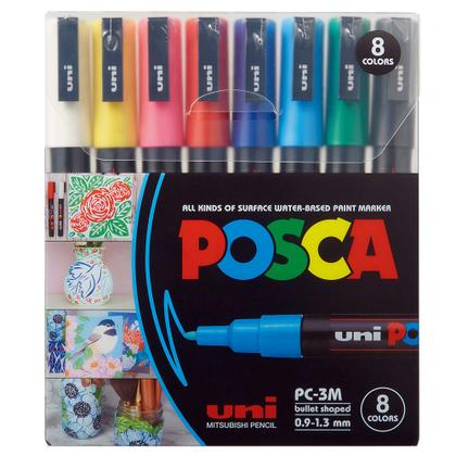 Imagem de Caneta Posca Uni-ball PC-3M - 8 Cores