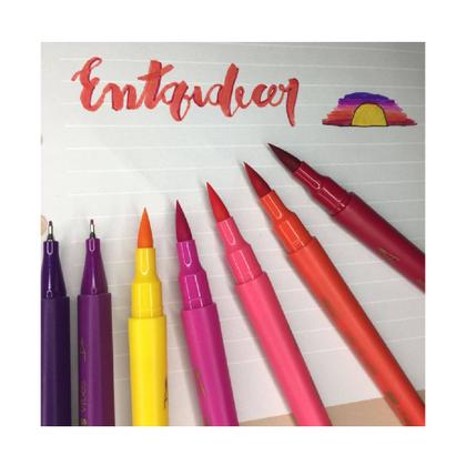 Imagem de Caneta Sketch Brush Tris Duas Pontas Cores Super Pigmentadas