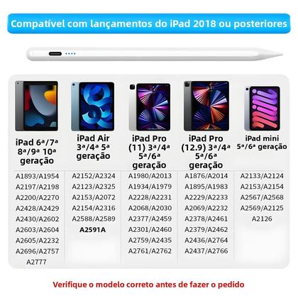 Imagem de Caneta Stylus Apple Pencil Para iPad pro Air Mini A16 11 5 4 13 12.9 M4 M3 M2 10 9 10ª 9ª Geração
