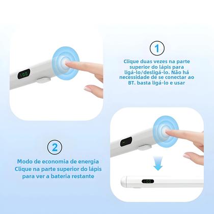 Imagem de Caneta Stylus Apple Pencil para iPad Pro e Air - Compatível com Modelos 2018-2024