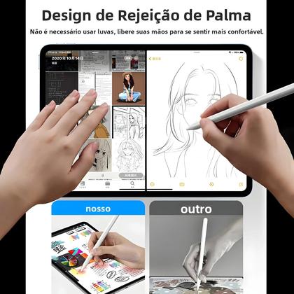 Imagem de Caneta Stylus Com Rejeição De Palma E Carregamento Sem Fio Para Apple Pencil 2 iPad Air 4 5 pro 11
