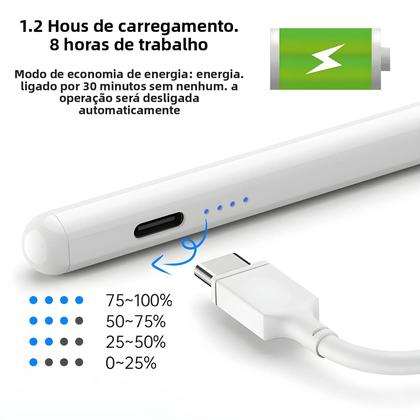 Imagem de Caneta Stylus Com Rejeição De Palma Para iPad, Acessórios Para Caneta Apple Pencil pro Air Mini,