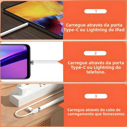 Imagem de Caneta Stylus Peilinc Compatível Com Apple Pencil Para iPad Com Lembrete De Bateria, Rejeição De