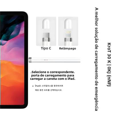 Imagem de Caneta Stylus Peilinc Compatível Com Apple Pencil Para iPad Com Lembrete De Bateria, Rejeição De