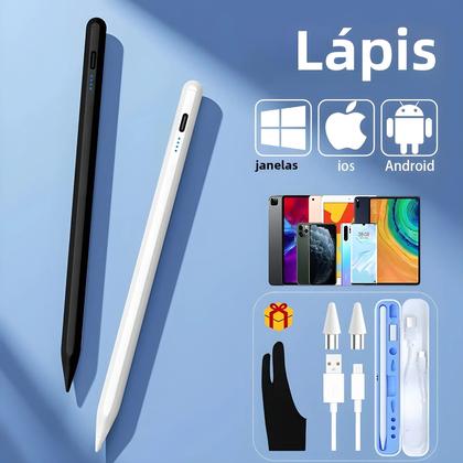 Imagem de Caneta Stylus Universal para Tablets e Smartphones - Compatível com iPad, Apple Pencil, Huawei, Lenovo, Samsung e Xiaomi