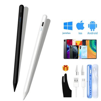 Imagem de Caneta Stylus Universal para Tablets e Smartphones - Compatível com iPad, Apple Pencil, Huawei, Lenovo, Samsung e Xiaomi
