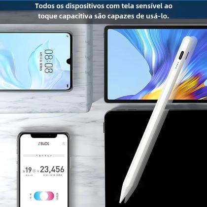Imagem de Caneta Stylus Universal para Tablets e Smartphones - Compatível com iPad, Apple Pencil, Huawei, Lenovo, Samsung e Xiaomi