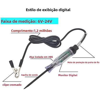 Imagem de Caneta Testadora De Circuito Automotivo Com Display Digital, Ferramenta De Diagnóstico De Voltagem