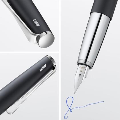 Imagem de  Caneta Tinteiro Lamy Studio Black Ponta M Preto Fosco Unidade