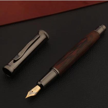 Imagem de Caneta tinteiro metal pena 0,5mm presente luxo com caixa