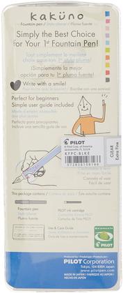 Imagem de Caneta-tinteiro PILOT Kakuno Clear Barrel Extra Fine Nib