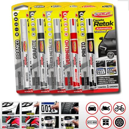 Imagem de Caneta Tira Riscos Pintura Automotiva Carro Moto Reparadora