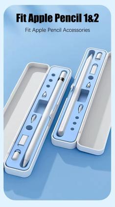 Imagem de Caneta Touch Pencil + Estojo Porta Caneta Para Tablet Amazon Fire HD 10 2021