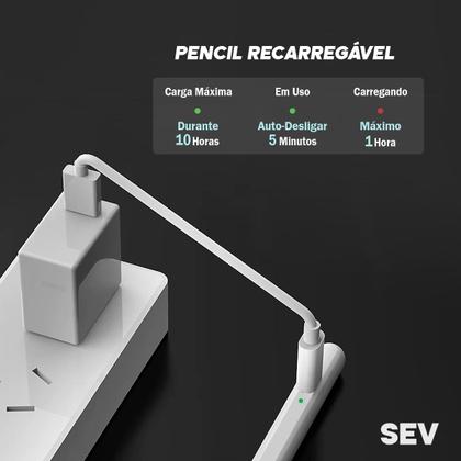 Imagem de Caneta Touch Pencil Ponta Fina Stylus Compatível com Tablet A8 10.5 Pol