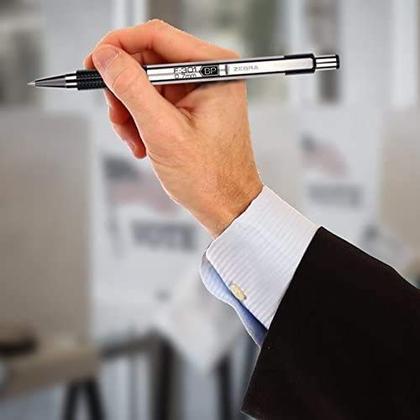 Imagem de Caneta Zebra F-301 Esferográfica de Aço Inoxidável de 0,7 mm com tinta preta