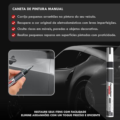 Imagem de Canetão Tira Arranhões Cinza Grafite Ranger 2013 2014 2015 2016 Retoque Tinta Fácil Uso