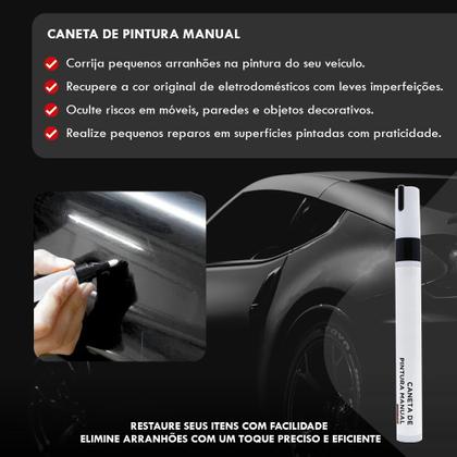 Imagem de Canetão Tira Riscos Preto Etios 2013 2014 2015 2016 Retoque Tinta Pintura Arranhão