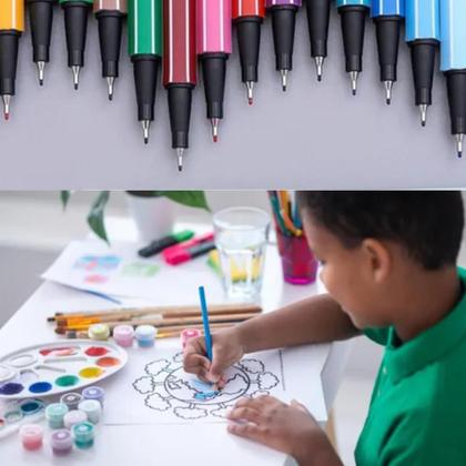 Imagem de Canetas Finas em Estojo  Presente para Estudantes e Artistas