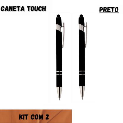 Imagem de Canetas Touch Metálica Kit 2 Unidades Design Único 2 Em 1