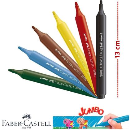 Imagem de Canetinha Hidrográfica Faber-Castell Jumbo COM 24 CORES