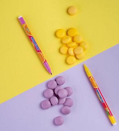 Imagem de Canetinha Mentos Neo-Pen Gigante com 12 cores Tons Pastel Compactor