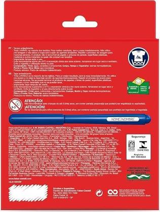 Imagem de Canetinhas Faber Castell com 12 cores - Ponta vai e vem