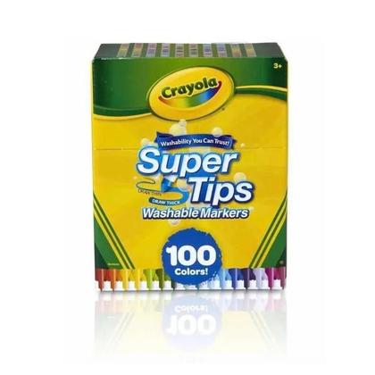 Imagem de Canetinhas Laváveis Super Tips Crayola - 100 Cores