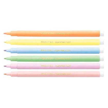 Imagem de Canetinhas Tons Pastel Neo Pen Gigante 12 Cores Lavavel - Compactor