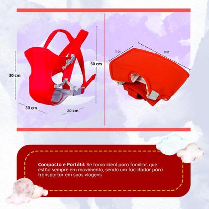 Imagem de Canguru Bebê Passeio Conforto Ergonômico 3 Posições