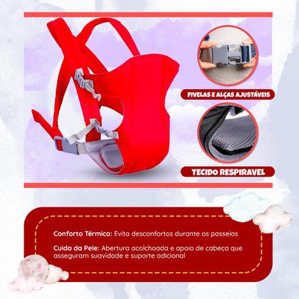 Imagem de Canguru Bebê Passeio Conforto Ergonômico 3 Posições