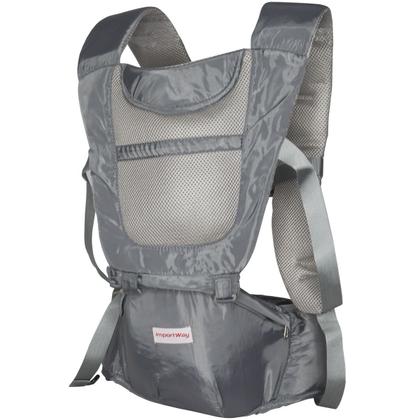 Imagem de Canguru Carrega Bebê Ergonômico Passeio 6 em 1 Posições Baby Até 20 Kg Importway BWCER-001