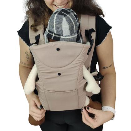 Imagem de Canguru Carregador Bebe Criança Alça Ajustavel Bolso Seguro Confortavel Sentado Viagem Passeio Resistente