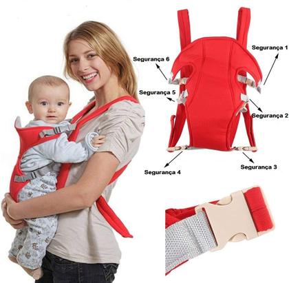 Imagem de Canguru Carregador Neném Costas Reforçado Mochila Bolsa Bebe