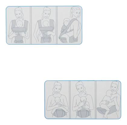 Imagem de Canguru Ergonômico Bebê 6x1 Cinza Importway 3 A 24 Meses