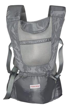 Imagem de Canguru Ergonômico Bebê 6x1 Cinza Importway 3 A 24 Meses