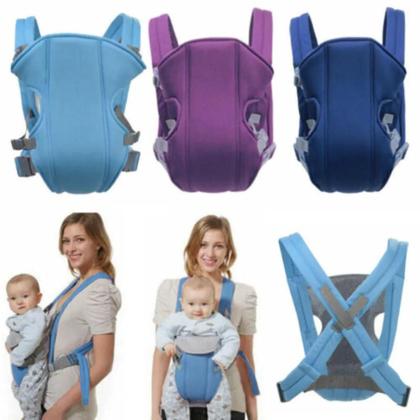 Imagem de Canguru para carregar bebê com segurança, bolsa respirável, sling com envoltório ajustável, faixa-etária 2 a 30 meses