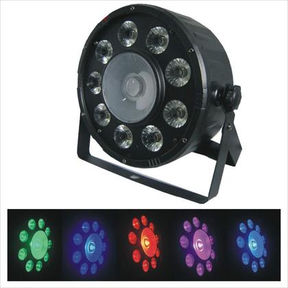 Imagem de Canhão De Luz 10 Led Par 9X3W 1X30W Rgb+W Profissional Dmx