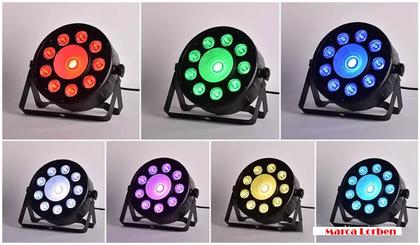 Imagem de Canhão De Luz 10 Led Par 9X3W 1X30W Rgb+W Profissional Dmx