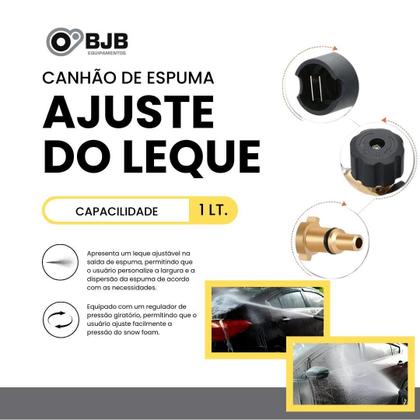 Imagem de Canhão Espuma 3Grf Lavadora Para Delta Jet Home 1600