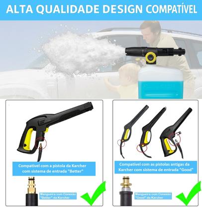 Imagem de Canhão Espuma Snow Foam Difusor Karcher K1 K2 K3 K4 K5