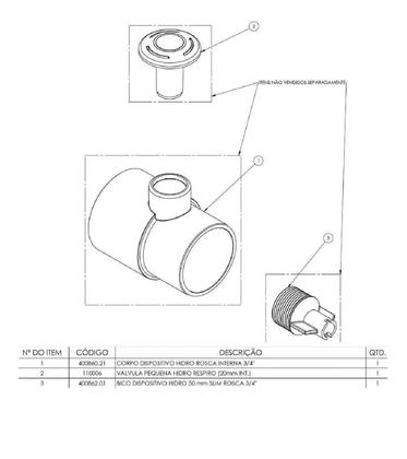 Imagem de Canhao hidromassagem 4,0 m3/h fluidra
