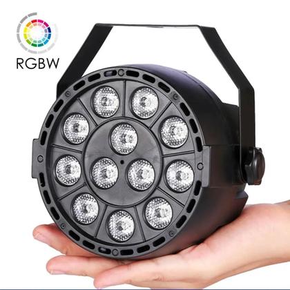 Imagem de Canhão Jogo de Luz Strobo Efeito RGBW 12 LEDS 36W iluminação Profissional LK121