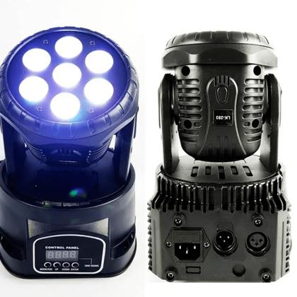 Imagem de Canhão Moving Head 7 Led Profissional Super Potente Rgbw 70w LK293