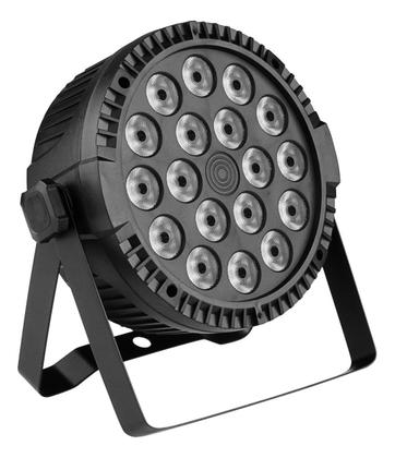 Imagem de Canhao Refletor Par 64 Slim 18 Leds 18w Dmx Rgbwa+uv 6 Em 1