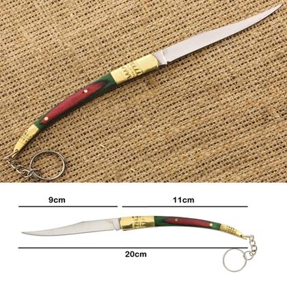 Imagem de Canivete Aço Inox, Cabo de Madeira e Abertura Manual para Facilidade e Controle no Corte 8001 8002