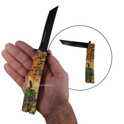 Imagem de Canivete com Lâmina Inox 10,1cm, Trava de Segurança e Capinha SLKD113 SLKD109